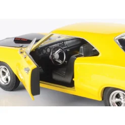 1969 Dodge Coronet SuperBee - Yellow 1:24 Scale Diecast Model Car by Motormax