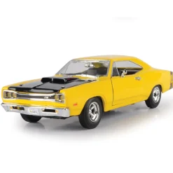1969 Dodge Coronet SuperBee - Yellow 1:24 Scale Diecast Model Car by Motormax