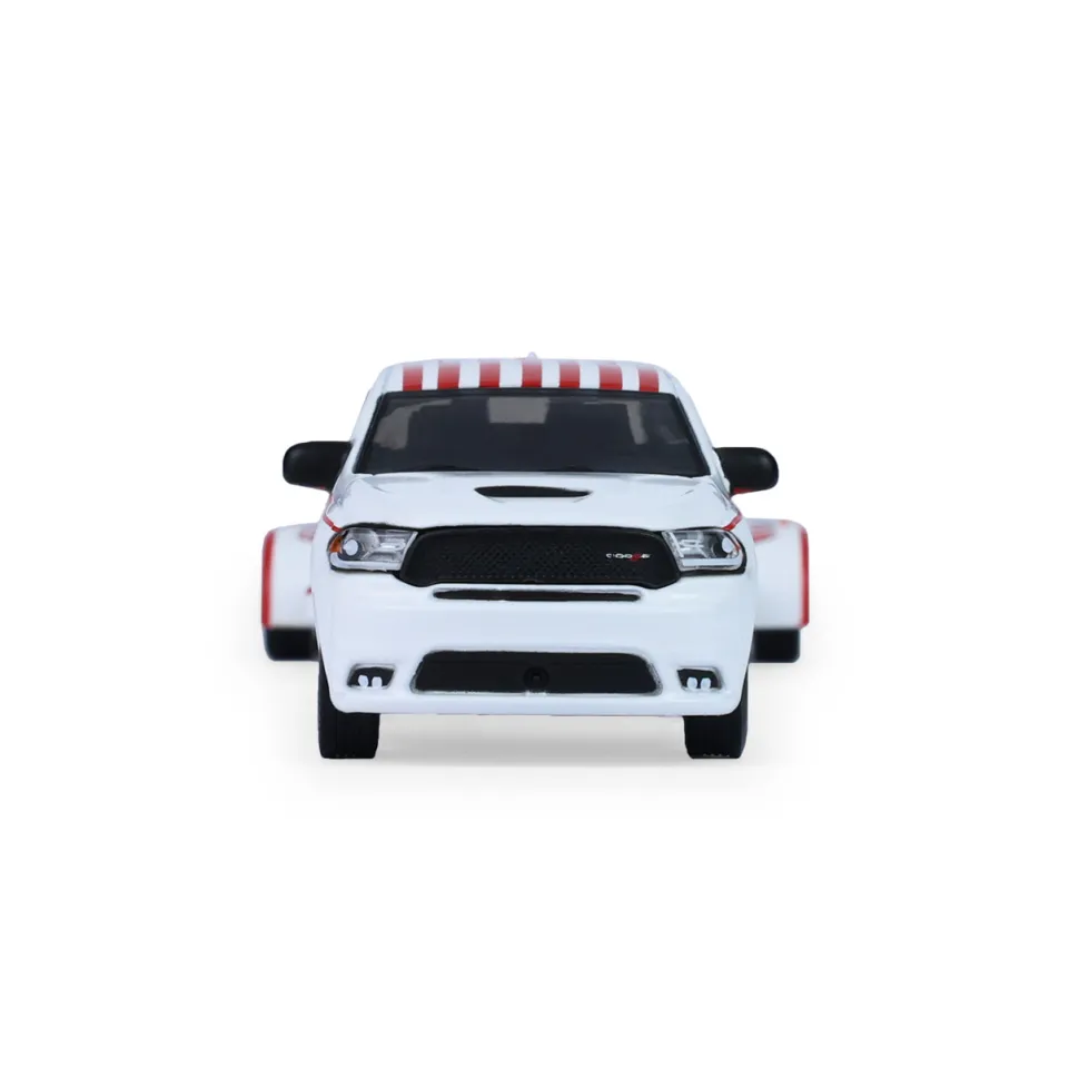 2018 Dodge Durango & 2016 Dodge Challenger SRT Hellcat with Flatbed Trailer 1:64 Scale Diecast Model Truck by Greenlight
