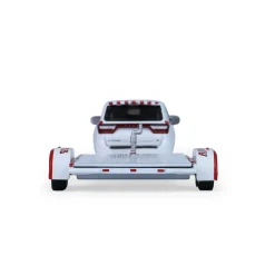 2018 Dodge Durango & 2016 Dodge Challenger SRT Hellcat with Flatbed Trailer 1:64 Scale Diecast Model Truck by Greenlight