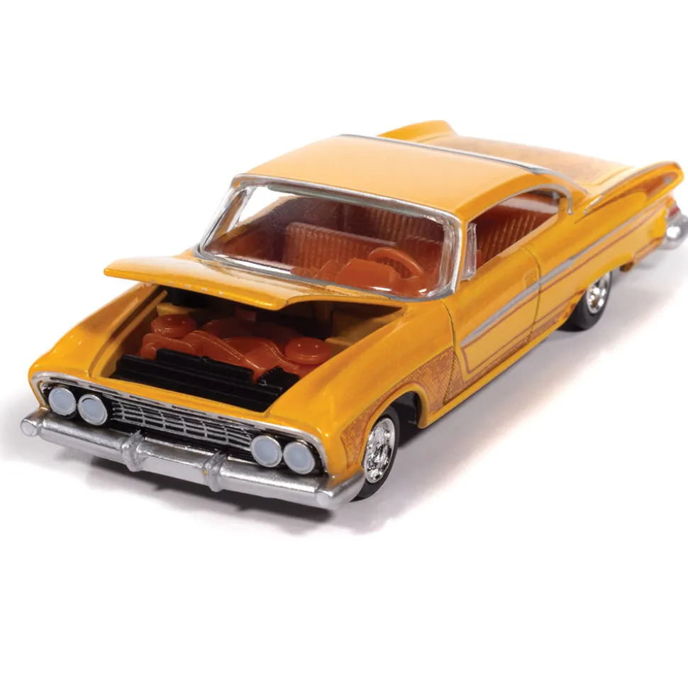 1961 Dodge Phoenix Lowrider - Mango Smoothie Lowrider 1:64 Scale Diecast Model Car by Auto World