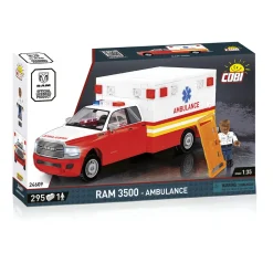 DODGE Ram 3500 Ambulance Building Brick Set 1:35 Scale by Cobi Toys