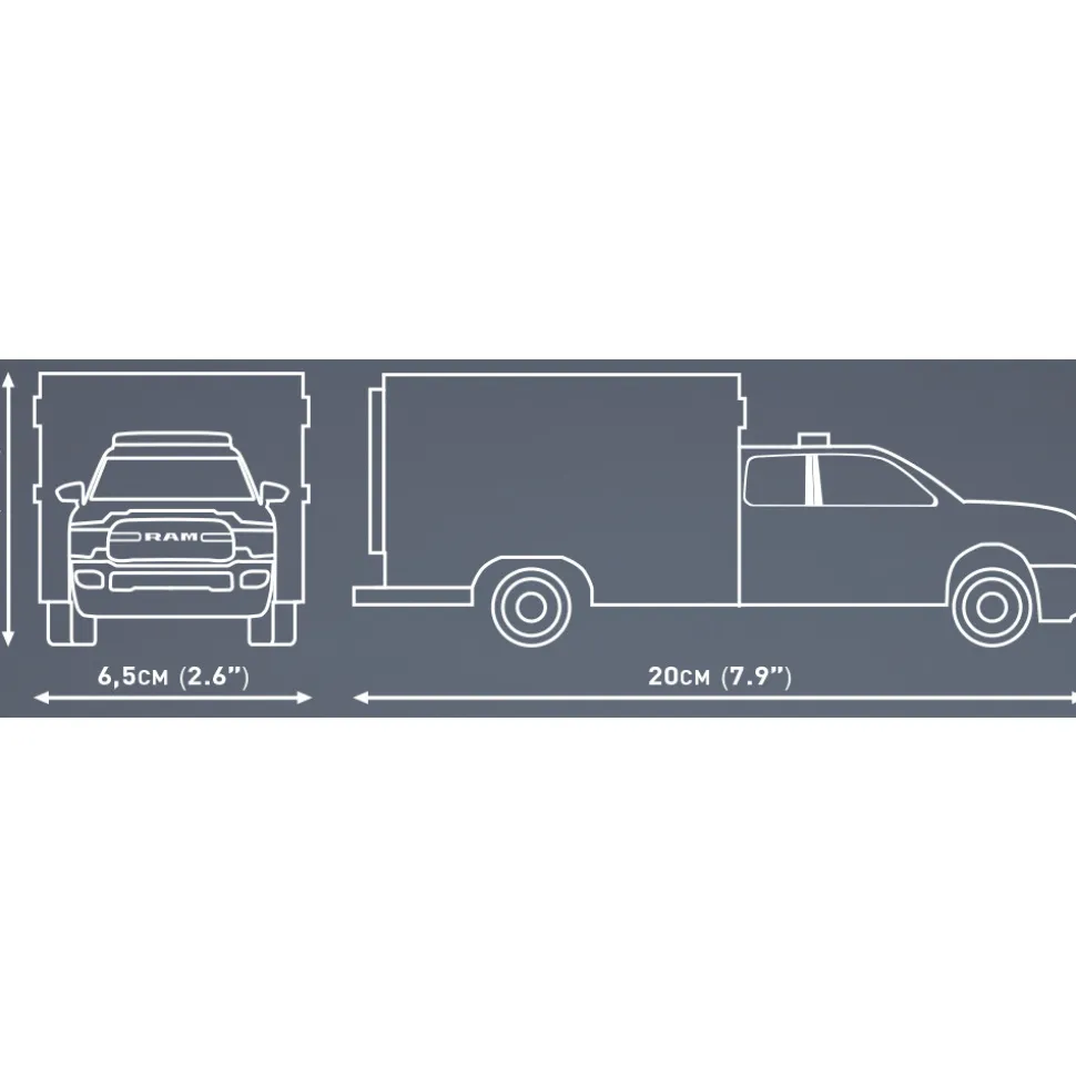 DODGE Ram 3500 Ambulance Building Brick Set 1:35 Scale by Cobi Toys