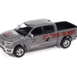 2021 Dodge Ram Limited Edition PBR - Quartz Gray 1:64 Scale Diecast Model Truck by Auto World
