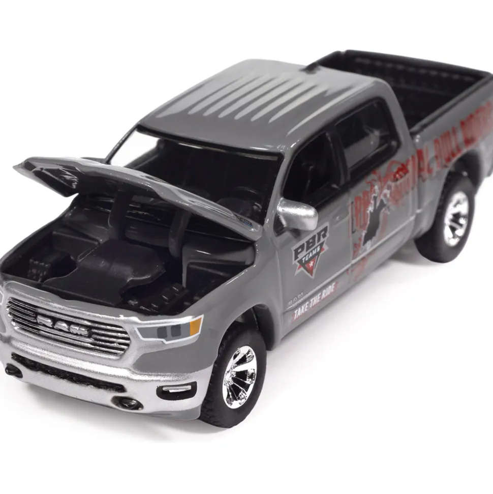 2021 Dodge Ram Limited Edition PBR - Quartz Gray 1:64 Scale Diecast Model Truck by Auto World
