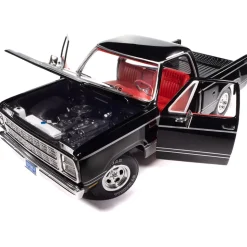 1979 Dodge SWB Sweptline Pickup Adventurer - Black 1:18 Scale Diecast Model Truck by American Muscle - Ertl