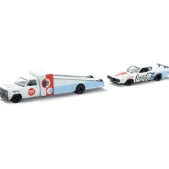 1974 Dodge Truck & 1971 Dodge Charger Custom 1:64 Scale Diecast Model Truck by M2 Machines