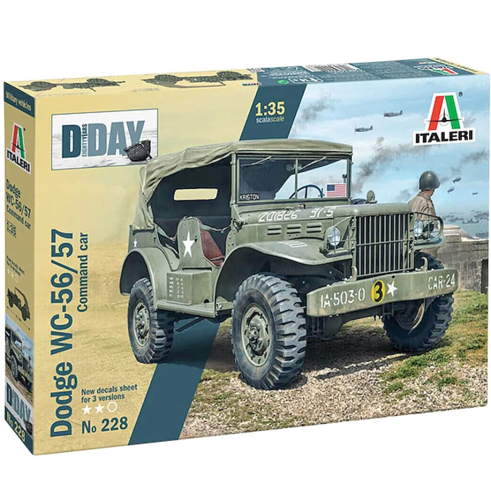 Dodge WC-56/57 Command Car 1/35 Kit 1:35 Scale Plastic Model Kit by Italeri