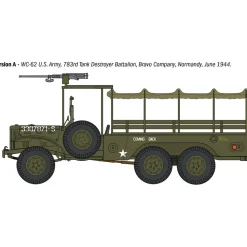 Dodge WC62 1 1/2 t 6x6 Truck 1/35 Kit 1:35 scale Plastic by Italeri