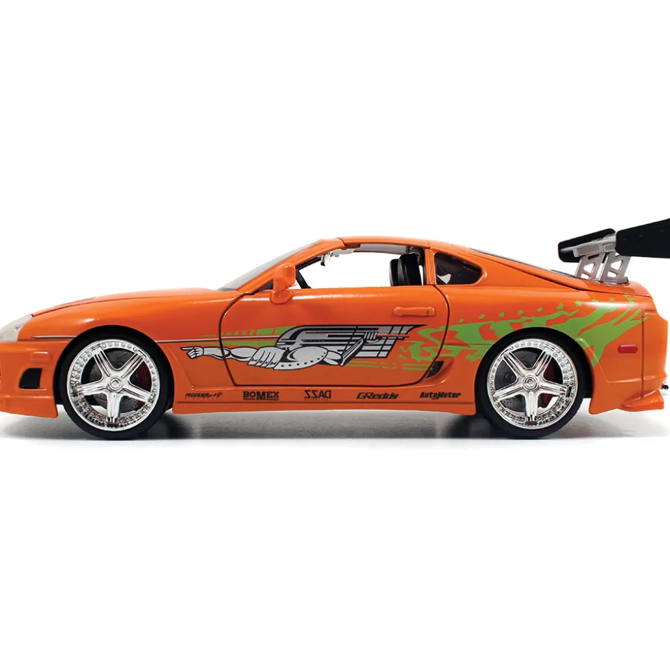 DOM's Dodge Charger R/T & BRIAN's Toyota Supra Fast & Furious Twin Pack 1:24 Scale Diecast Model Car by Jada Toys