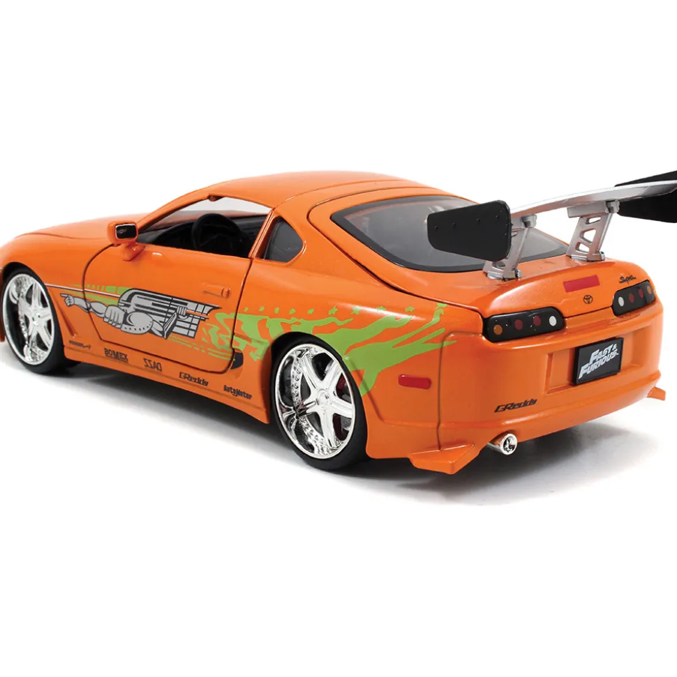 DOM's Dodge Charger R/T & BRIAN's Toyota Supra Fast & Furious Twin Pack 1:24 Scale Diecast Model Car by Jada Toys