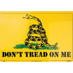 Don't Tread On Me Metal Sign SPS80098 Embossed Aluminum by Signs 4 Fun