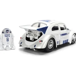 1959 Drag VW Beetle w/R2-D2 Figure 1:24 Scale Diecast Model Car by Jada Toys
