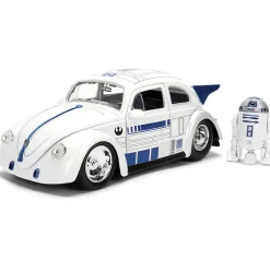 1959 Drag VW Beetle w/R2-D2 Figure 1:24 Scale Diecast Model Car by Jada Toys