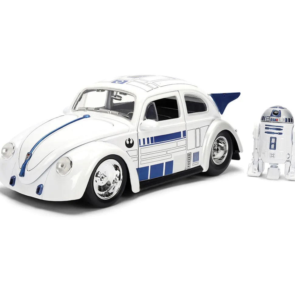 1959 Drag VW Beetle w/R2-D2 Figure 1:24 Scale Diecast Model Car by Jada Toys