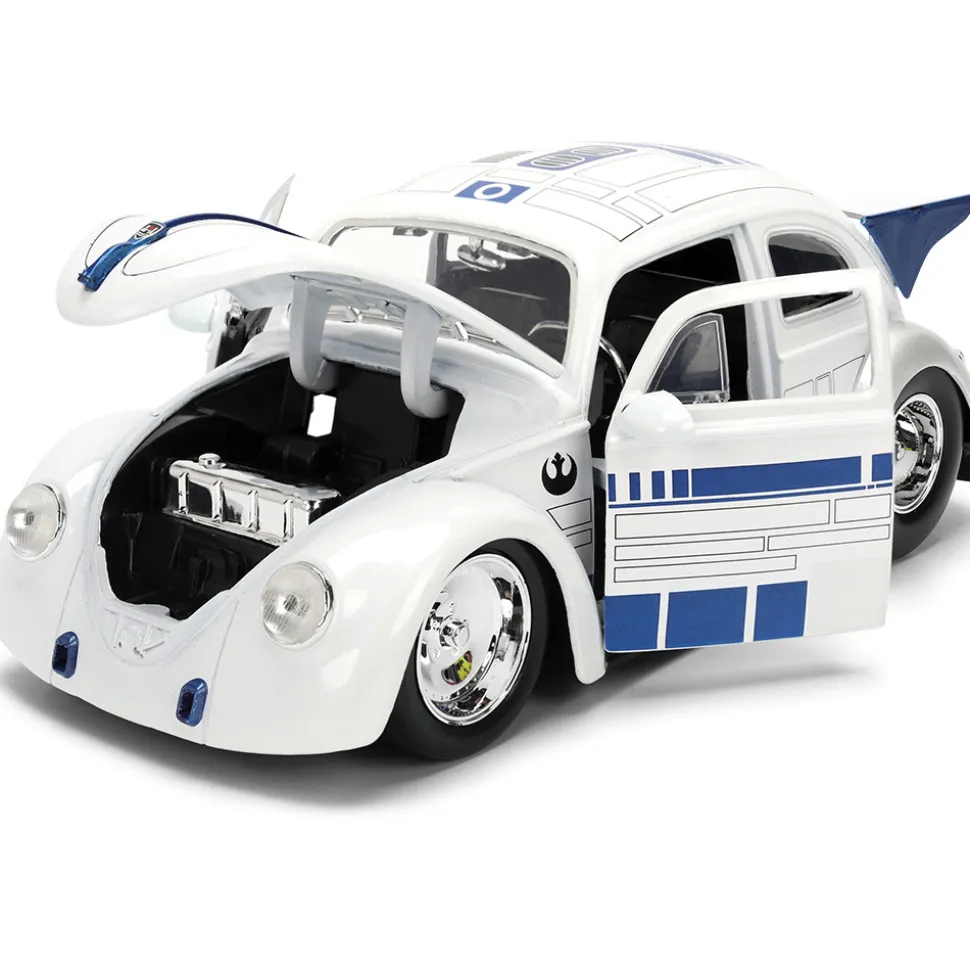 1959 Drag VW Beetle w/R2-D2 Figure 1:24 Scale Diecast Model Car by Jada Toys