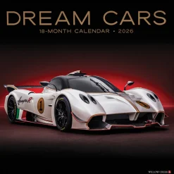 Dream Cars 2026 Wall Calendar Stapled Wall Calendar by Willow Creek Press, Inc.