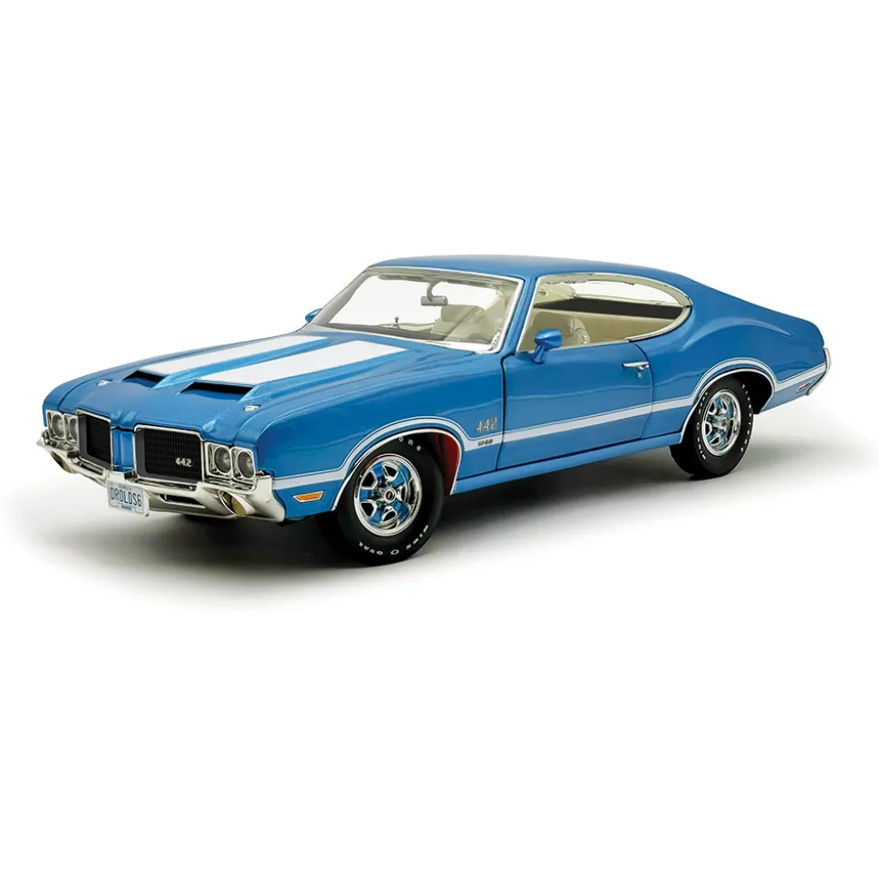 1971 Dr. Olds #6 Oldsmobile 442 W30 - Nordic Blue 1:18 Scale Diecast Model Car by Acme
