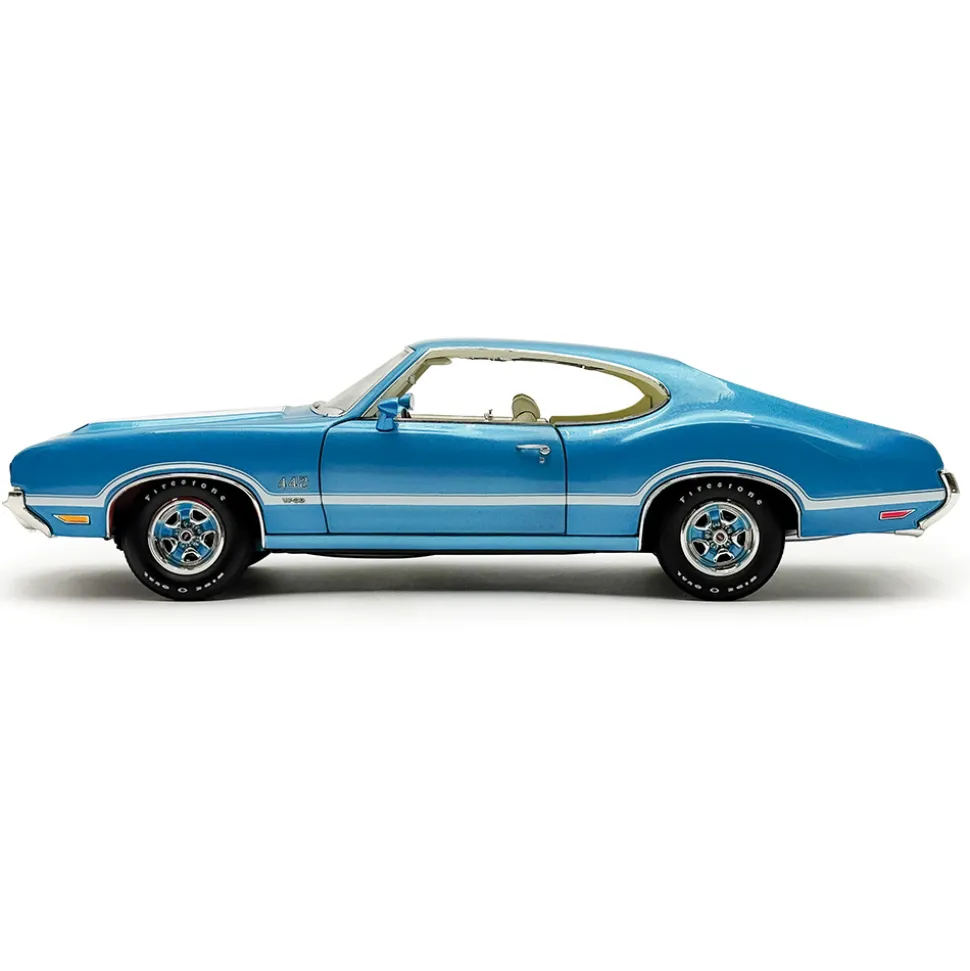 1971 Dr. Olds #6 Oldsmobile 442 W30 - Nordic Blue 1:18 Scale Diecast Model Car by Acme