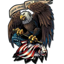 Eagle/Flag These Colors...Metal Sign FLY029 Heavy Duty American Steel by Vintage Sign Co.