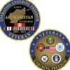 Enduring Freedom Veteran Challenge Coin Eagle Emblems (CH0311) by Eagle Emblems