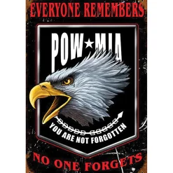 "Everyone Remembers" POW-MIA Metal Sign by Vintage Sign Co.