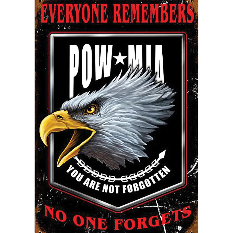 "Everyone Remembers" POW-MIA Metal Sign by Vintage Sign Co.