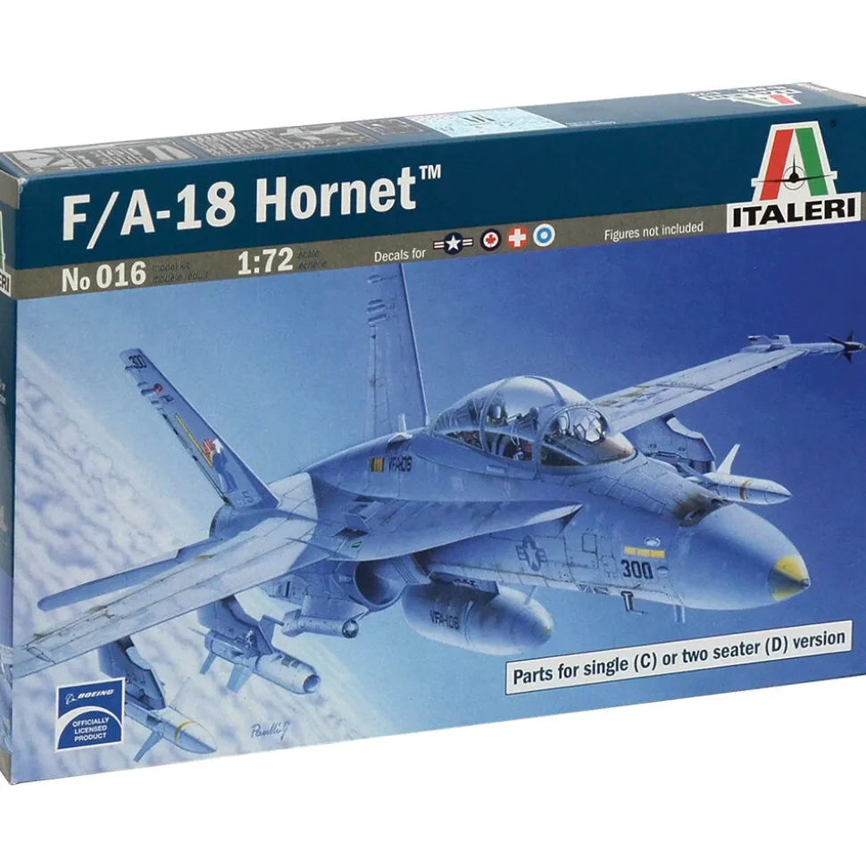 F/A-18C/D Hornet 1/72 Kit Italeri (0016) 1:72 scale Plastic by Italeri