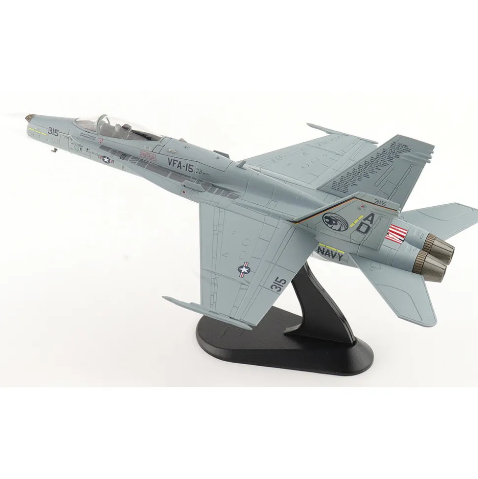 F/A-18C Hornet 1/72 Die Cast Model - HA3590 AD315 , VFA-106 Gladiators, USN, VFA-15 Retro TAC Demo Jet, 1:72 scale Metal by Hobby Master