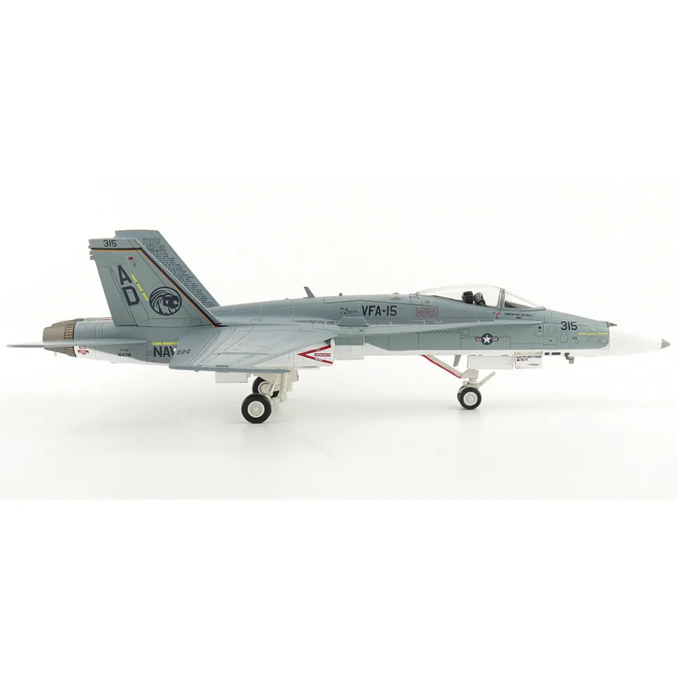 F/A-18C Hornet 1/72 Die Cast Model - HA3590 AD315 , VFA-106 Gladiators, USN, VFA-15 Retro TAC Demo Jet, 1:72 scale Metal by Hobby Master