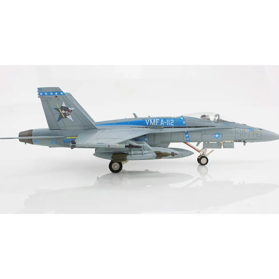 F/A-18C Hornet 1/72 Die Cast Model - HA3581 VMFA-112 "Cowboys", US Marines, 2020 1:72 Scale Metal by Hobby Master