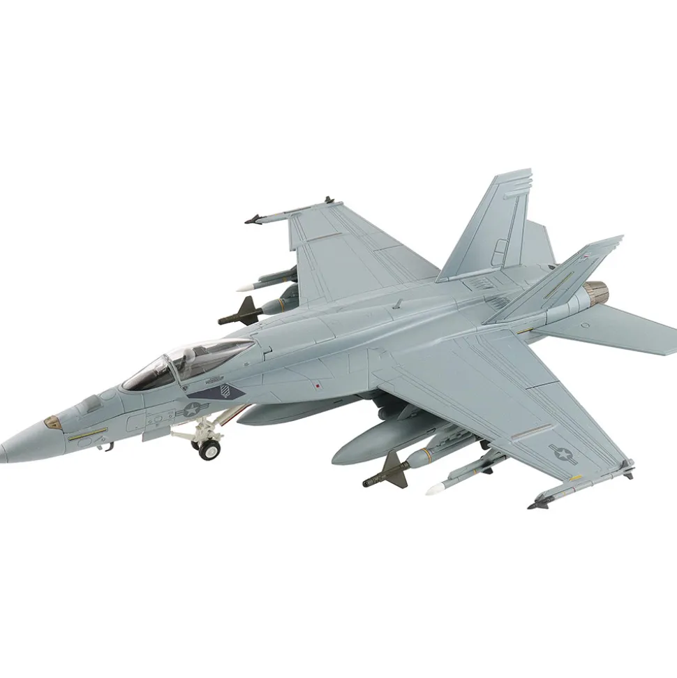 F/A-18E Super Hornet 1/72 Die Cast Model - HA5140b (w/decals for 01, 105, 410 airplanes) 1:72 scale Metal by Hobby Master