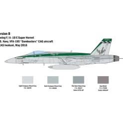F/A-18E Super Hornet 1/48 Kit 1:48 Scale Plastic Model Kit by Italeri