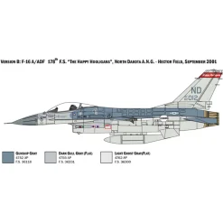 F-16A Fighting Falcon 1/48 Kit 1:48 Scale Plastic Model Kit by Italeri