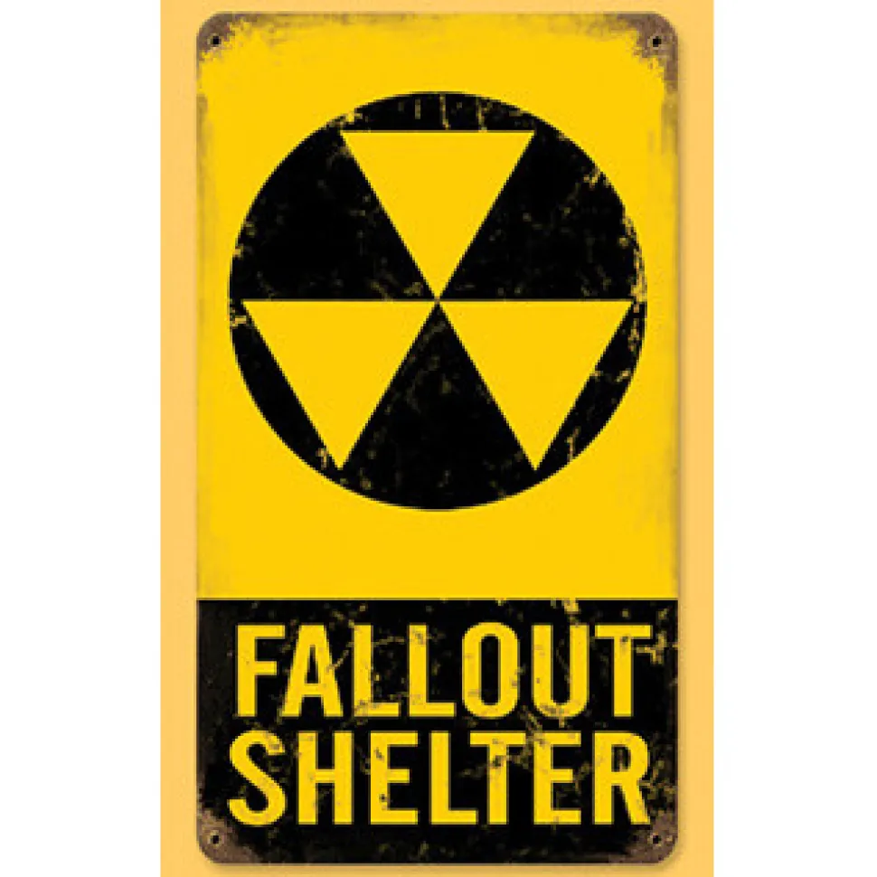 Fallout Shelter Metal Sign by Vintage Sign Co.