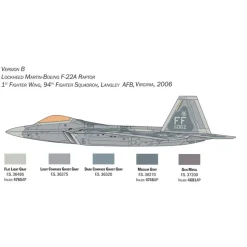 F-22A Raptor 1/48 Kit 1:48 Scale Plastic Model Kit by Italeri