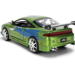 Fast & Furious 25th Anniversary BRIAN's Mitsubishi Eclipse - Brushed Metal Finish 1:24 Scale Diecast Model Car by Jada Toys