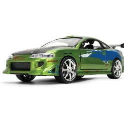 Fast & Furious 25th Anniversary BRIAN's Mitsubishi Eclipse - Brushed Metal Finish 1:24 Scale Diecast Model Car by Jada Toys