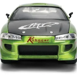 Fast & Furious 25th Anniversary BRIAN's Mitsubishi Eclipse - Brushed Metal Finish 1:24 Scale Diecast Model Car by Jada Toys