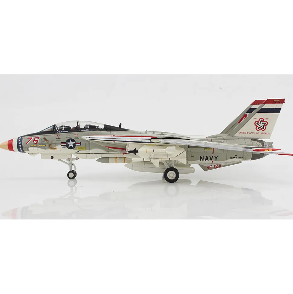 F-14A Tomcat 1/72 Die Cast Model Bicentennial Scheme, VF-124, 1976 1:72 scale Metal by Hobby Master