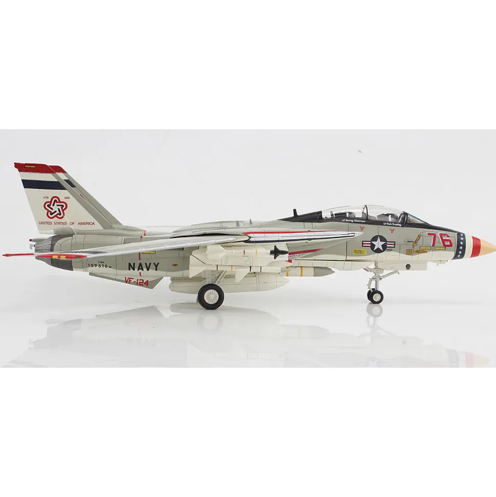 F-14A Tomcat 1/72 Die Cast Model Bicentennial Scheme, VF-124, 1976 1:72 scale Metal by Hobby Master