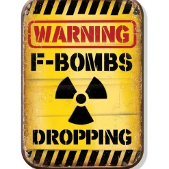 F-Bombs Dropping Magnet Desperate Enterprises (M2046) by Desperate Enterprises