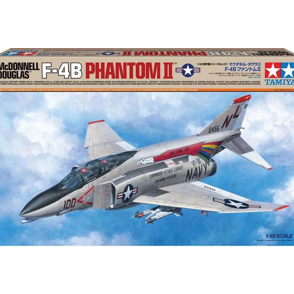 F-4B Phantom II 1/48 Kit Tamiya (61121) 1:48 Scale Plastic by Tamiya