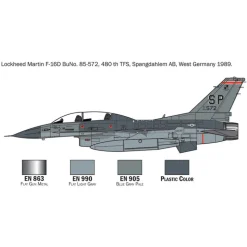 F-16 C/D Night Falcon 1/72 Kit 1:72 Scale Plastic Model Kit by Italeri