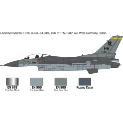 F-16 C/D Night Falcon 1/72 Kit 1:72 Scale Plastic Model Kit by Italeri