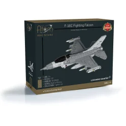 F- 16C Fighting Falcon Building Block Model - 1112 Pieces 1:48 Scale Building Brick Set by Atom Brick Company