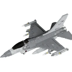 F- 16C Fighting Falcon Building Block Model - 1112 Pieces 1:48 Scale Building Brick Set by Atom Brick Company