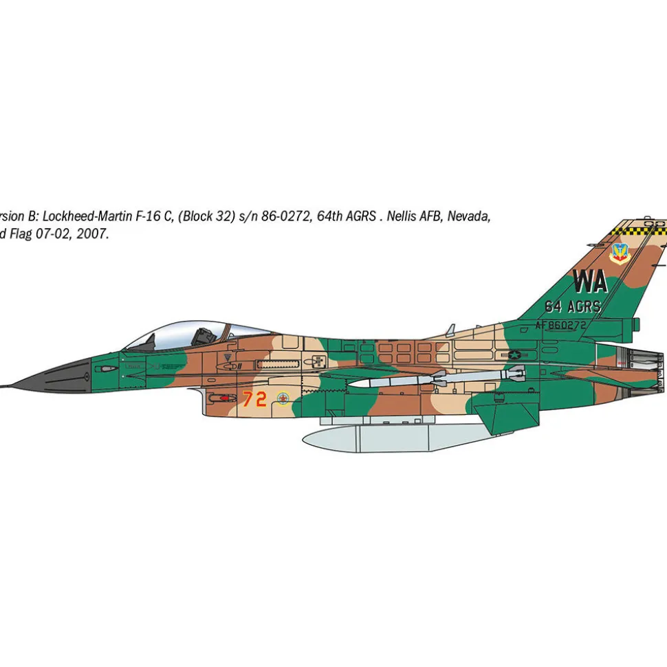 F-16C Fighting Falcon 1/48 War Thunder Kit Italeri 35105 1:48 scale Plastic by Italeri