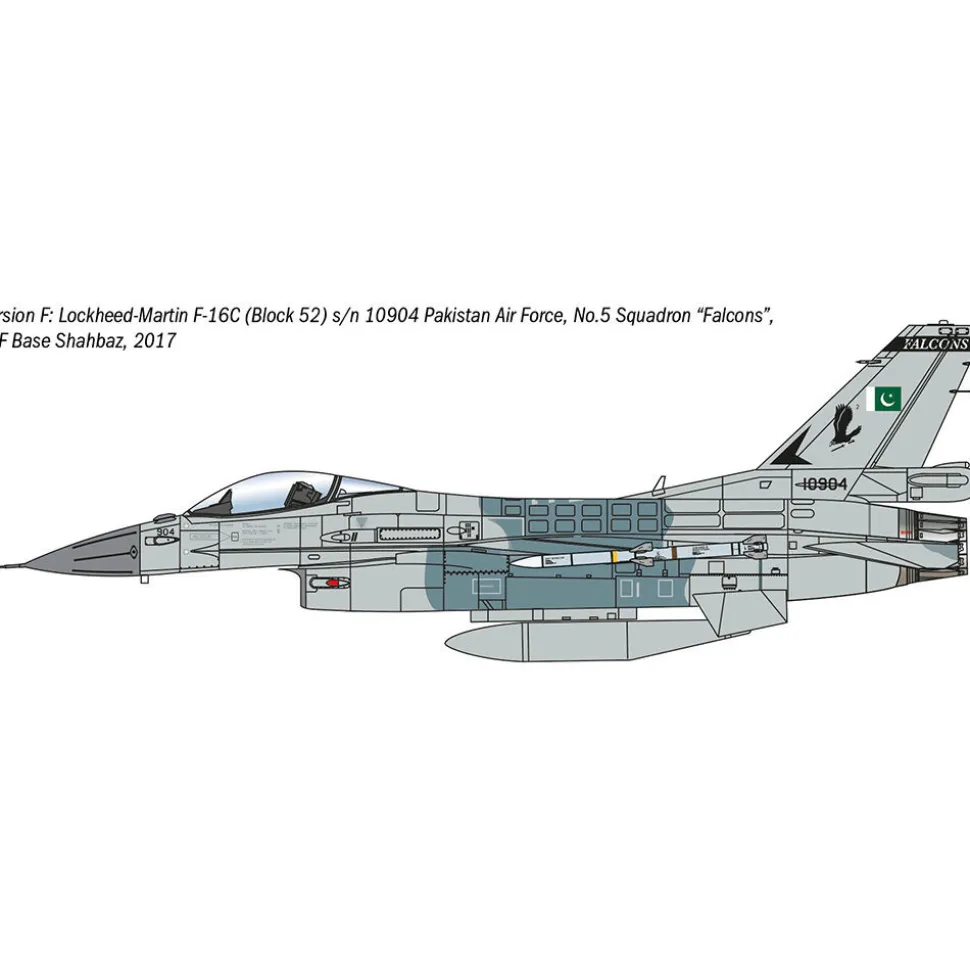 F-16C Fighting Falcon 1/48 War Thunder Kit Italeri 35105 1:48 scale Plastic by Italeri