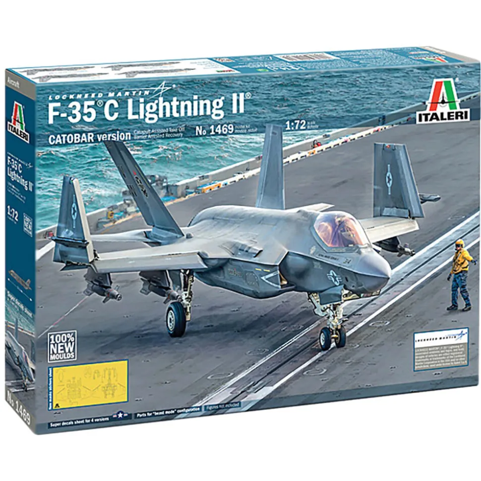 F-35C Lightning II 1/72 Kit - ITA1469 Italeri (ITA1469) 1:72 Scale Plastic by Italeri
